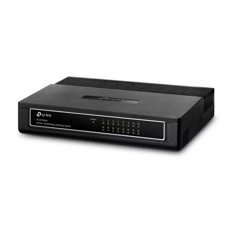 TP-Link TL-SF1016D 16 prievadų 10/100Mbps darbalaukio jungiklis, nevaldomas