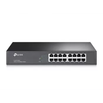 TP-Link TL-SF1016DS tinklo jungiklis, nevaldomas, Fast Ethernet (10/100), 1U, juodas
