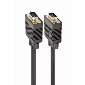 GEMBIRD Premium VGA HD15M/HD15M dvigubai ekranuotas su 2 ferito žiedais 2,0 m laidas / juoda
