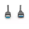 DIGITUS USB 3.0 ilginimo kabelis A tipas kištukas / lizdas 1,8 m (ak-300203-018-s)