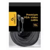 GEMBIRD Premium VGA HD15M/HD15M dvigubai ekranuotas su 2 ferito žiedais 10 m laidas / juodas