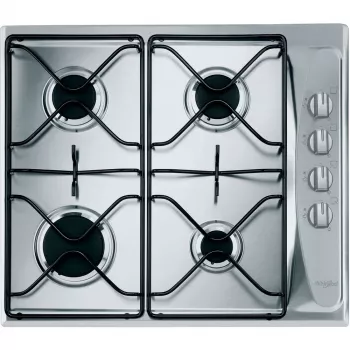 Whirlpool AKM 268/IX įmontuojama dujinė kaitlentė, nerūdijantis plienas, 4 zonos