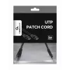 Gembird Patch Cable Cat5e UTP 0,25m juoda