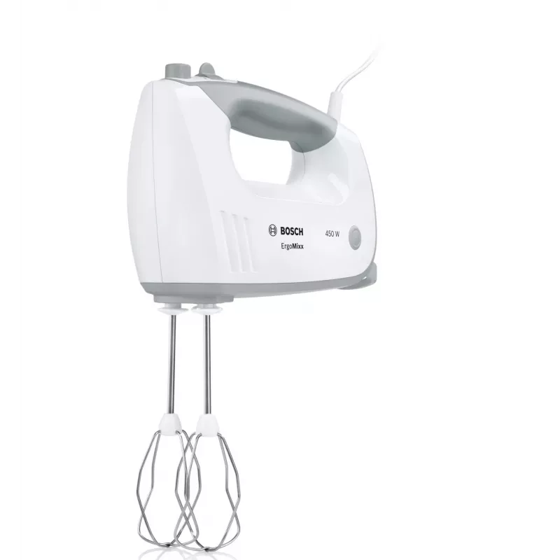 Bosch MFQ36460 ErgoMixx rankinis maišytuvas su stovu ir dubeniu 450 W baltas