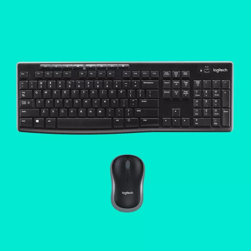 LOGITECH Wireless Desktop MK270 – belaidis klaviatūros ir pelės rinkinys, QWERTY US Int, juodas