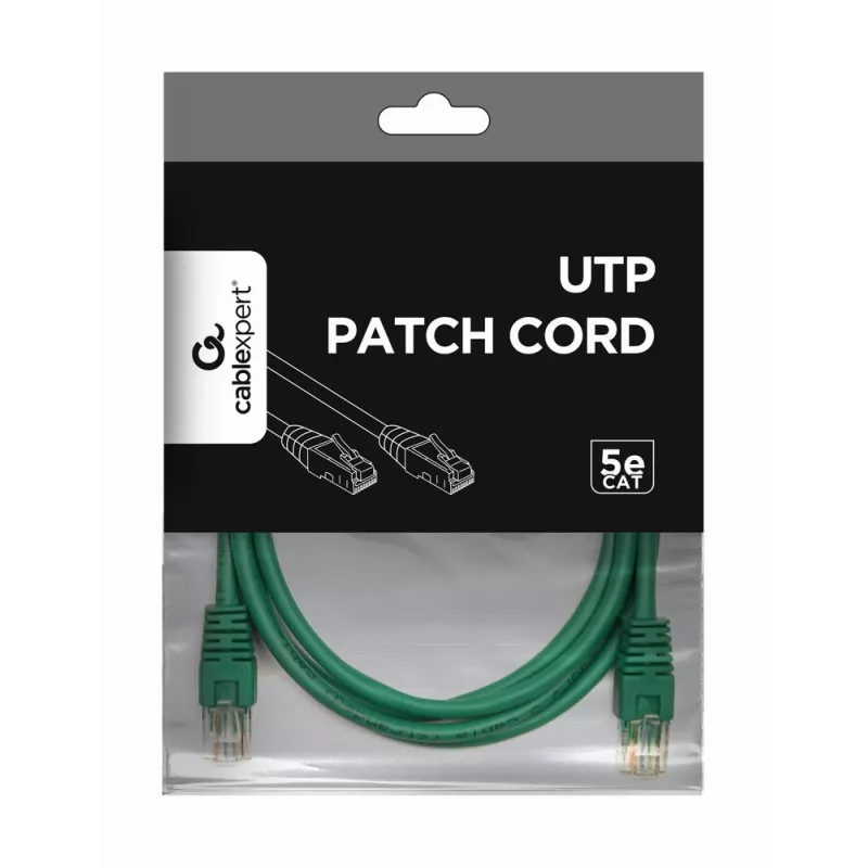 Gembird Patch Cable Cat5e UTP 1,5 m žalias