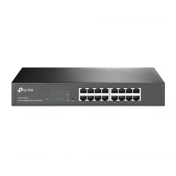 TP-Link 16 prievadų gigabitinis Easy Smart tinklo jungiklis, valdomas, L2, Gigabit Ethernet (10/100/1000), montavimas į stelažą, 1U