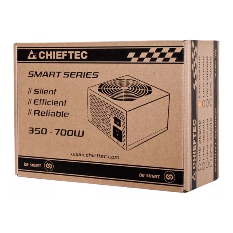 Maitinimo blokas Chieftec Smart GPS-500A8 500 W 20+4 pin ATX ATX juodas