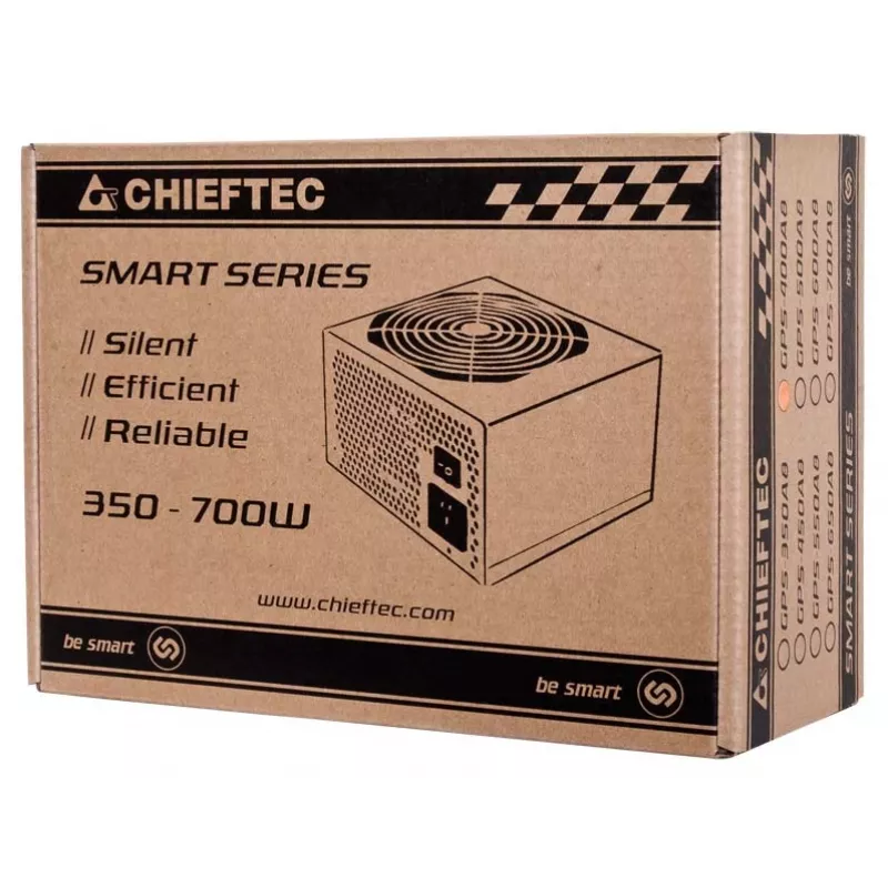 Chieftec Smart GPS-700A8 maitinimo blokas 700 W 20+4 pin ATX PS/2 Juodas