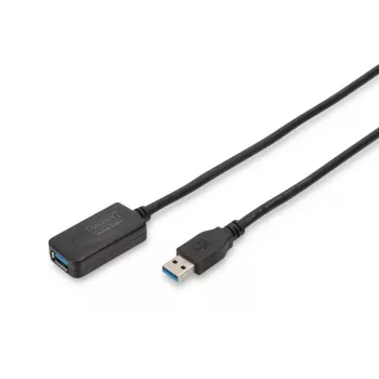DIGITUS USB 3.0 aktyvus ilginimo kabelis USB A lizdas / USB A kištukas 5 m (da-73104)