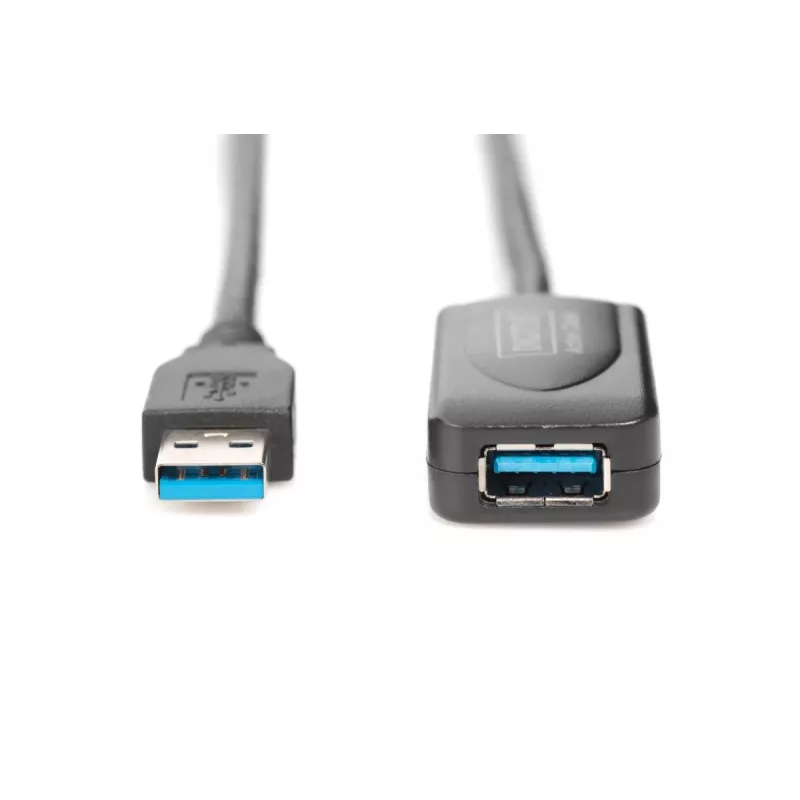 DIGITUS USB 3.0 aktyvus ilginimo kabelis USB A lizdas / USB A kištukas 5 m (da-73104)