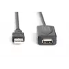 DIGITUS USB 2.0 ilginimo kabelis USB A vyriškas / A moteriškas 20m (DA-73102)