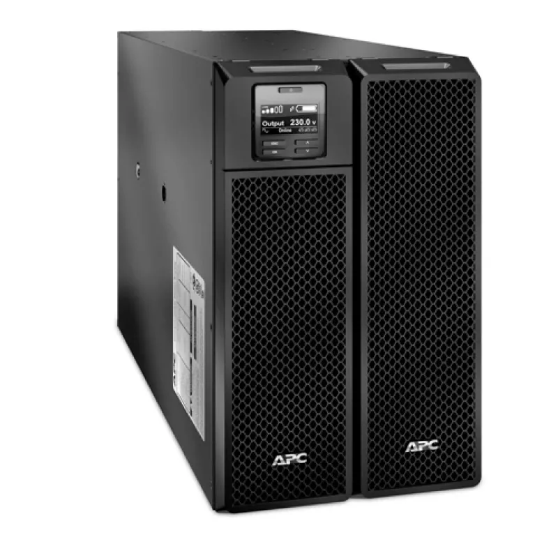 APC Smart-UPS On-Line, 10kVA/10kW, bokštas, 230V/400V, 6x C13+4x C19 IEC lizdai, tinklo kortelė+SmartSlot, prailgintas veikimo laikas, be bėgių komplekto