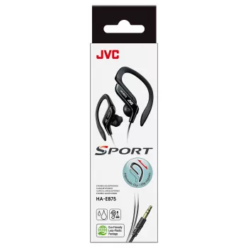 JVC HA-EB75 sportinės laidinės ausinės, juodos