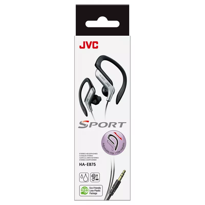 Ausinės JVC HA-EB75 Sportinės Laidinės Sidabrinės