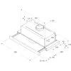 Whirlpool AKR 6390/1 IX Pusiau įmontuojamas (ištraukiamas) gartraukis sidabrinis 304 m³/h