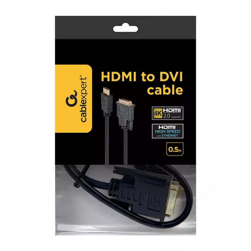 Gembird HDMI į DVI laidas (Single Link) 0,5m