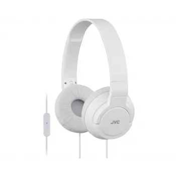 JVC HA-SR185-W-E Lengvos ausinės, Laidinės, 10–22000 Hz, Skambučiai/Muzika, 108 g, Ausinių komplektas, Balta