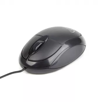 GEMBIRD MUS-U-01 Laidinė optinė pelė, 3 mygtukai, slinkimo ratukas, USB, juoda