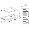Whirlpool AKT 8130 BA juoda įmontuojama keraminė kaitlentė 4 zonos