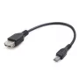 GEMBIRD USB OTG AF į Micro BM laidas 15cm - Juodas