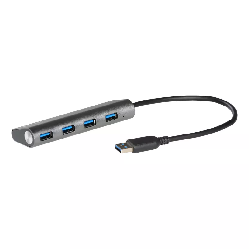 USB HUB i-tec Metal Superspeed USB 3.0 4 prievadų 5000 Mbit/s pilka