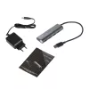 USB HUB i-tec Metal Superspeed USB 3.0 4 prievadų 5000 Mbit/s pilka