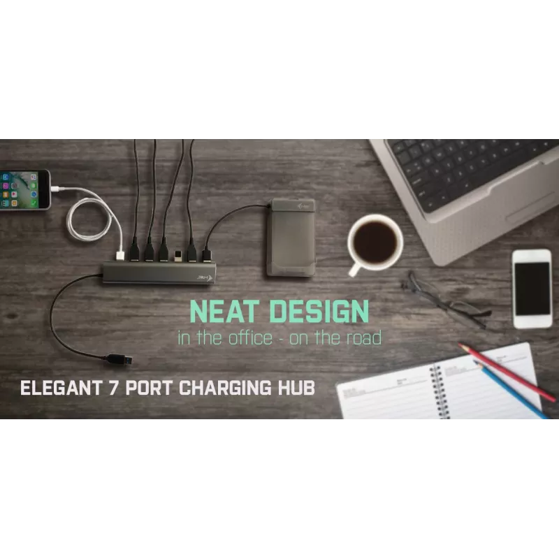 i-tec Metal Superspeed USB 3.0 7 prievadų USB skirstytuvas