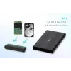 HDD/SSD dėklas i-tec Advance MySafe AluBasic 2,5 colio USB 3.0