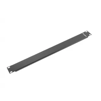 Tuščia panelė LANBERG AK-1401-B, 1U, 19 colių (482,6×44,5×8 mm), juoda