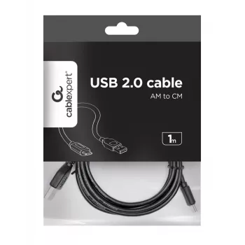 GEMBIRD USB 2.0 AM – Type-C laidas 1 m