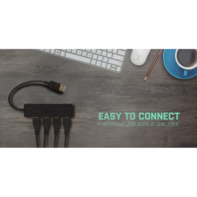 USB šakotuvas i-tec Advance USB 3.0 plonas pasyvus 4 prievadai