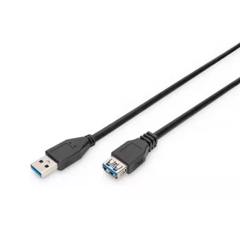 DIGITUS USB 3.0 prailginimo kabelis A tipo kištukas / lizdas 3,0 m (ak-300203-030-s)