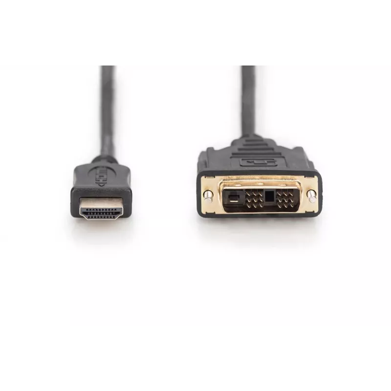 DIGITUS ASSMANN HDMI adapterio laidas, tipas A-DVI(18+1) M/M, 2m, Full HD, juodas