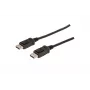 DIGITUS DisplayPort jungiamasis kabelis, DP kištukas/kištukas, 1 m su fiksatoriumi, Ultra HD 4K, juodas