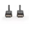 DIGITUS DisplayPort jungiamasis laidas DP M/M 2m su užraktu, Ultra HD 4K, juodas