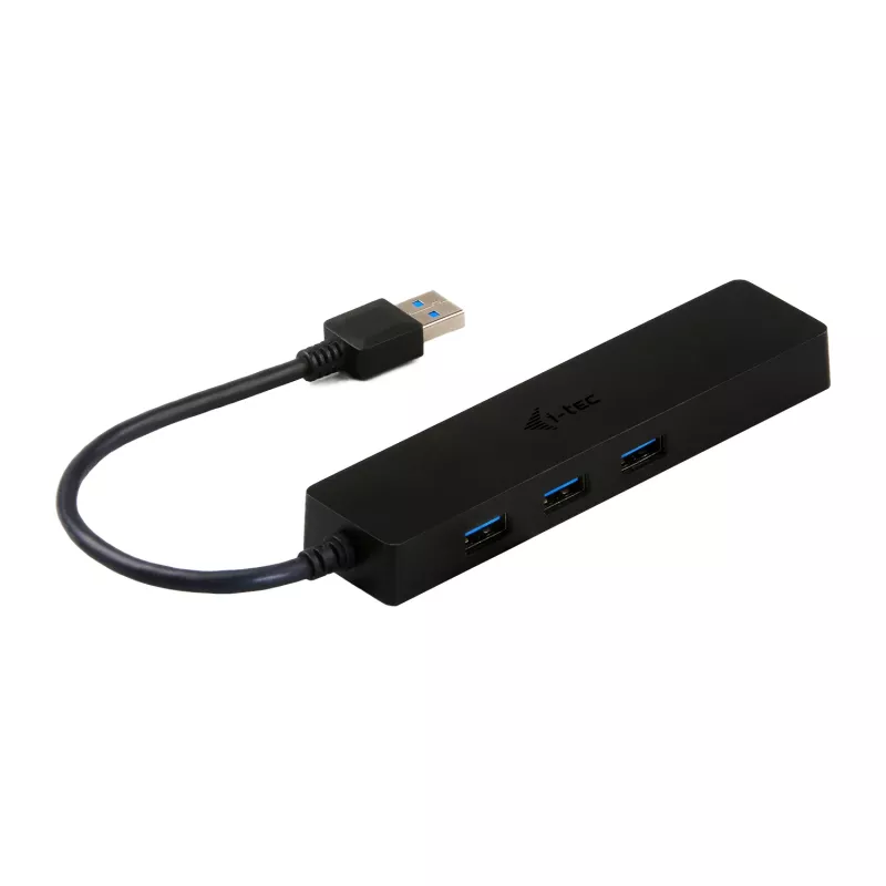 i-tec Advance USB 3.0 plonas 3 prievadų USB HUB su Gigabit Ethernet adapteriu, juodas