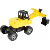 Lena GIGA TRUCKS Ekskavatorius, plastikinis, juodas/geltonas, 70 cm