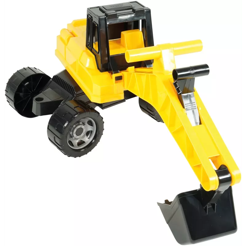 Lena GIGA TRUCKS Ekskavatorius, plastikinis, juodas/geltonas, 70 cm