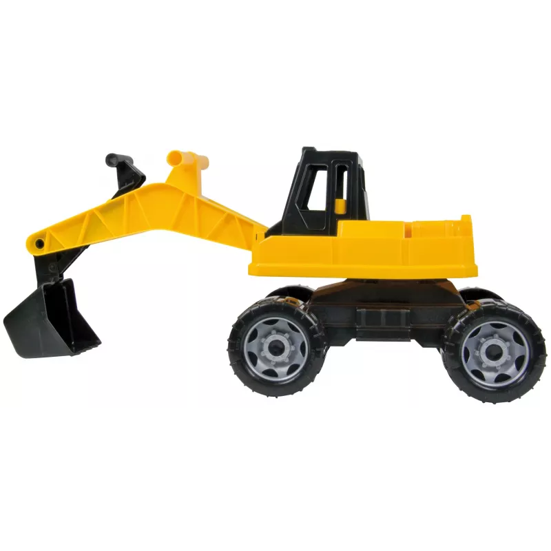 Lena GIGA TRUCKS Ekskavatorius, plastikinis, juodas/geltonas, 70 cm