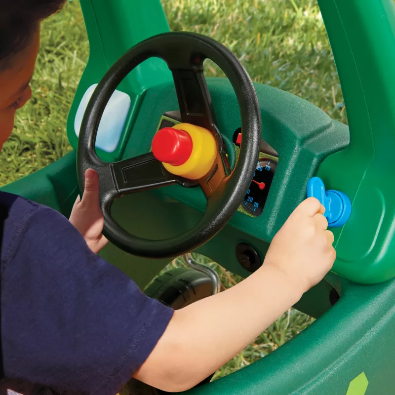 Little Tikes Cozy Coupe Dino stumdomas automobilis, 1,5 m., 4 ratai, plastikas, juoda/žalia