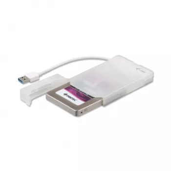 Išorinis dėklas HDD/SSD i-tec MySafe USB 3.0 Easy 2,5 colio – Baltas