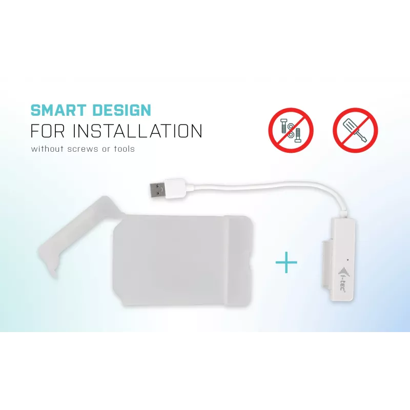 Išorinis dėklas HDD/SSD i-tec MySafe USB 3.0 Easy 2,5 colio – Baltas
