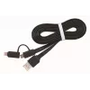 GEMBIRD USB į Apple Lightning ir Micro USB įkrovimo kombinacija laidas 1m - Juoda