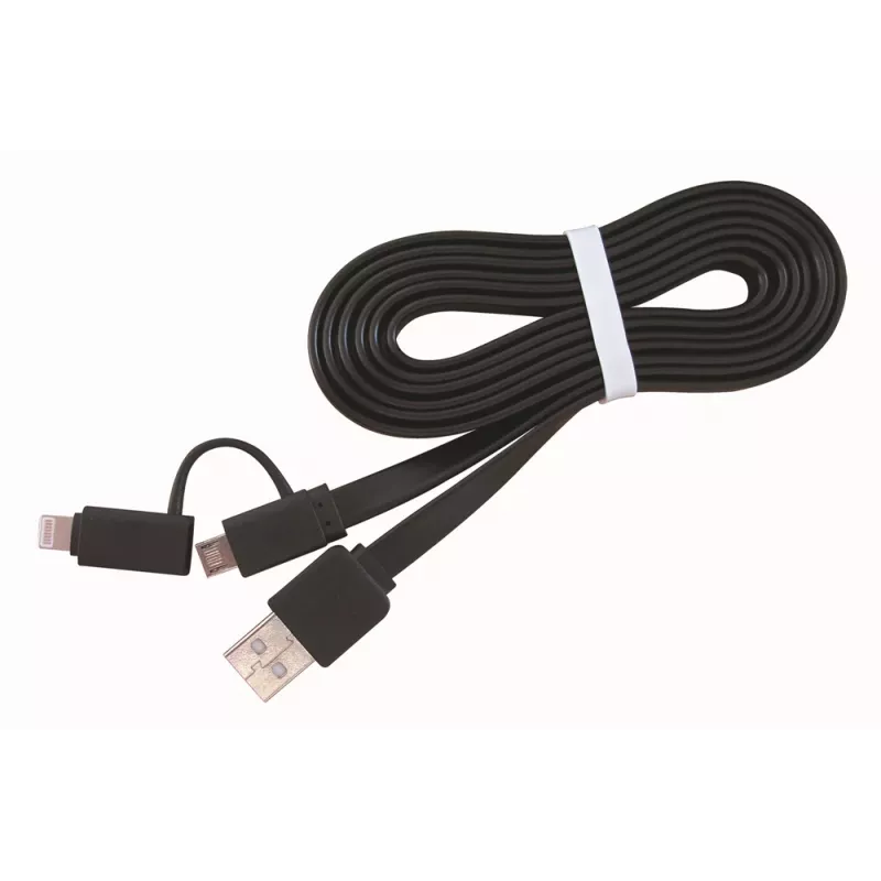 GEMBIRD USB į Apple Lightning ir Micro USB įkrovimo kombinacija laidas 1m - Juoda