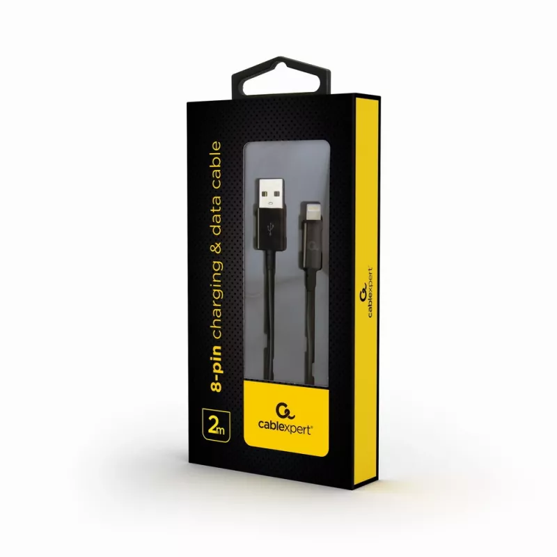 GEMBIRD USB–Apple Lightning sinchronizavimo ir įkrovimo laidas, 2 m – juodas
