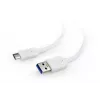 GEMBIRD USB 3.0 AM į Type-C laidas (AM/CM) 1m - Baltas