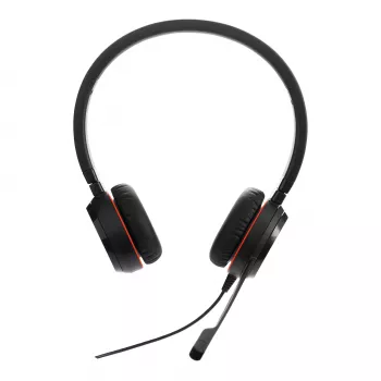 Jabra EVOLVE 30 II MS Stereo laidinis ausinių komplektas, 150–7000 Hz, biurui / skambučių centrui, 171 g, juodos spalvos