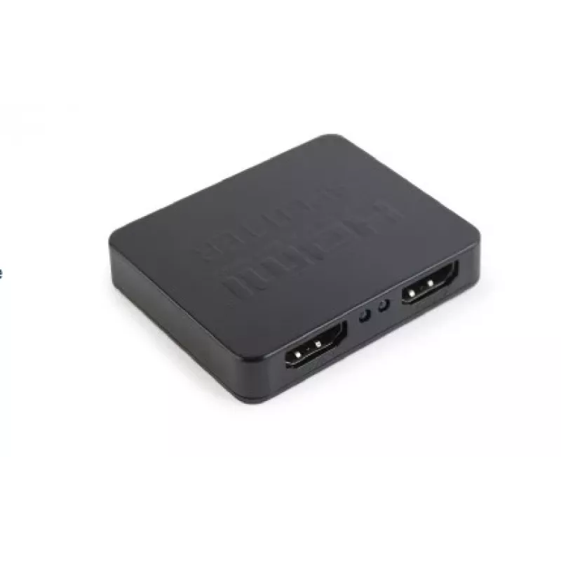 HDMI vaizdo skirstytuvas GEMBIRD DSP-2PH4-03 — 2x HDMI išėjimai, iki 3840×2160, 225 MHz dažnių juosta, HDCP, 5 V DC, juodas
