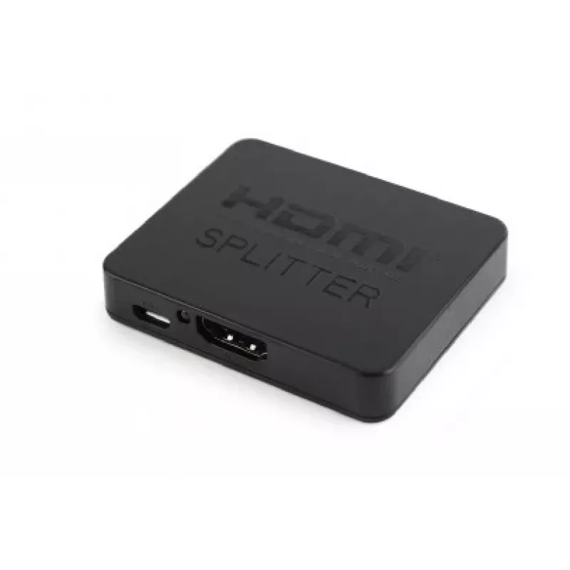 HDMI vaizdo skirstytuvas GEMBIRD DSP-2PH4-03 — 2x HDMI išėjimai, iki 3840×2160, 225 MHz dažnių juosta, HDCP, 5 V DC, juodas